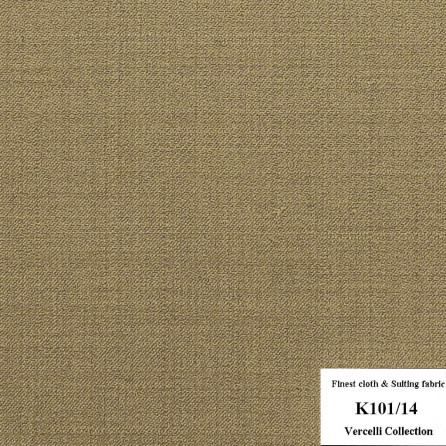 K101/14 Vercelli CXM - Vải Suit 95% Wool - Vàng Trơn